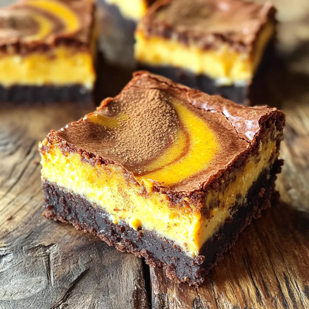 Pumpkin Swirl Cheesecake Brownies Delightful Treat