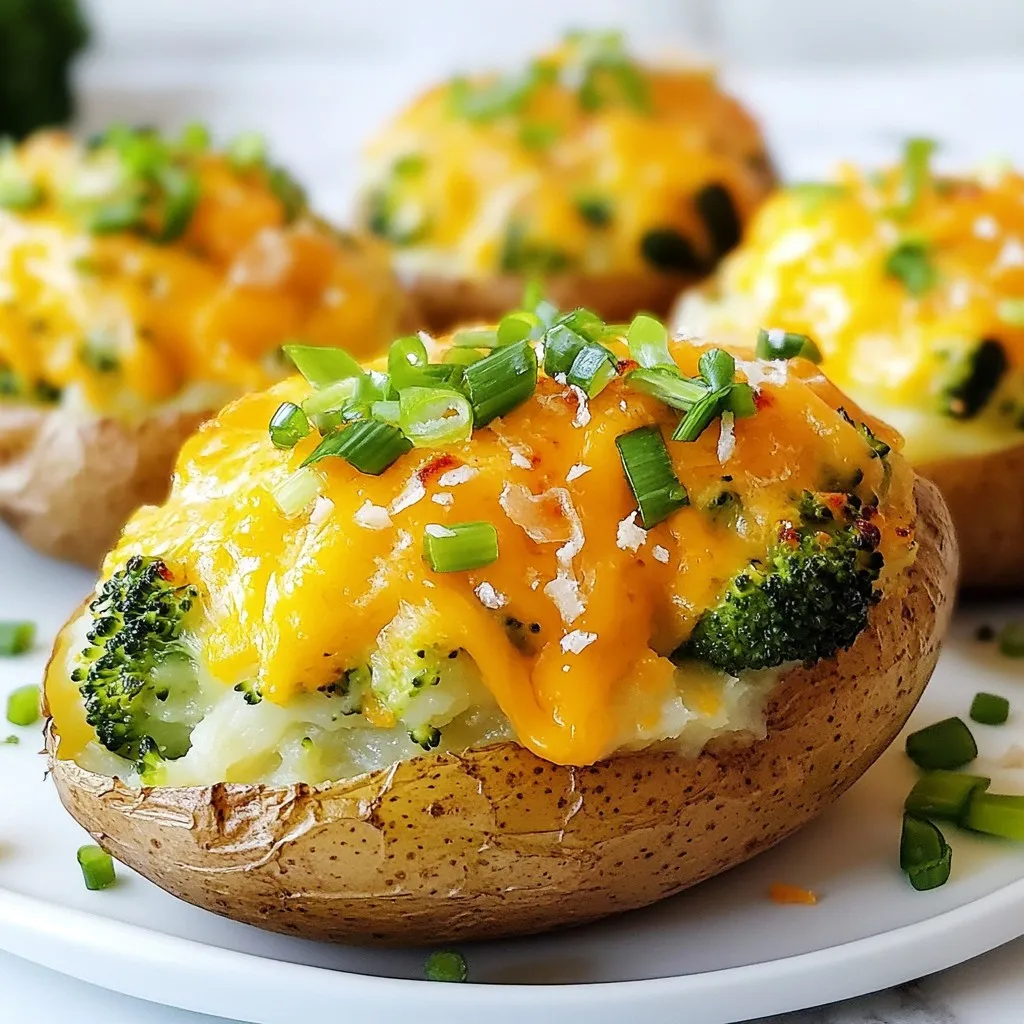 Cheesy Broccoli Stuffed Potatoes Simple and Tasty Dish