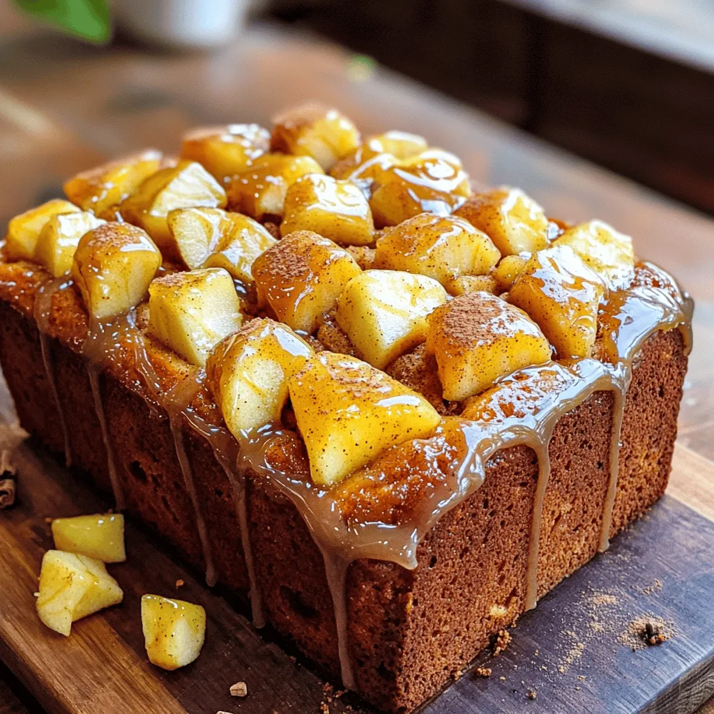 Glazed Apple Cinnamon Bread Delightfully Soft Treat