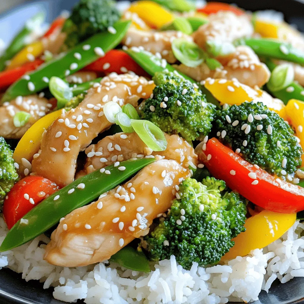 Garlic Sesame Chicken Stir-Fry 15-Minute Quick Meal