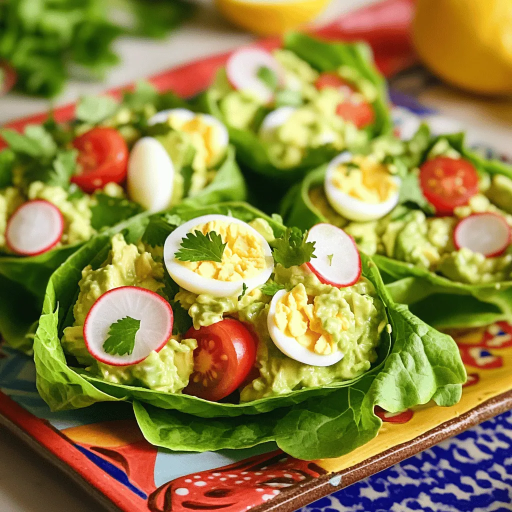 Avocado Egg Salad Lettuce Wraps Flavorful and Fresh