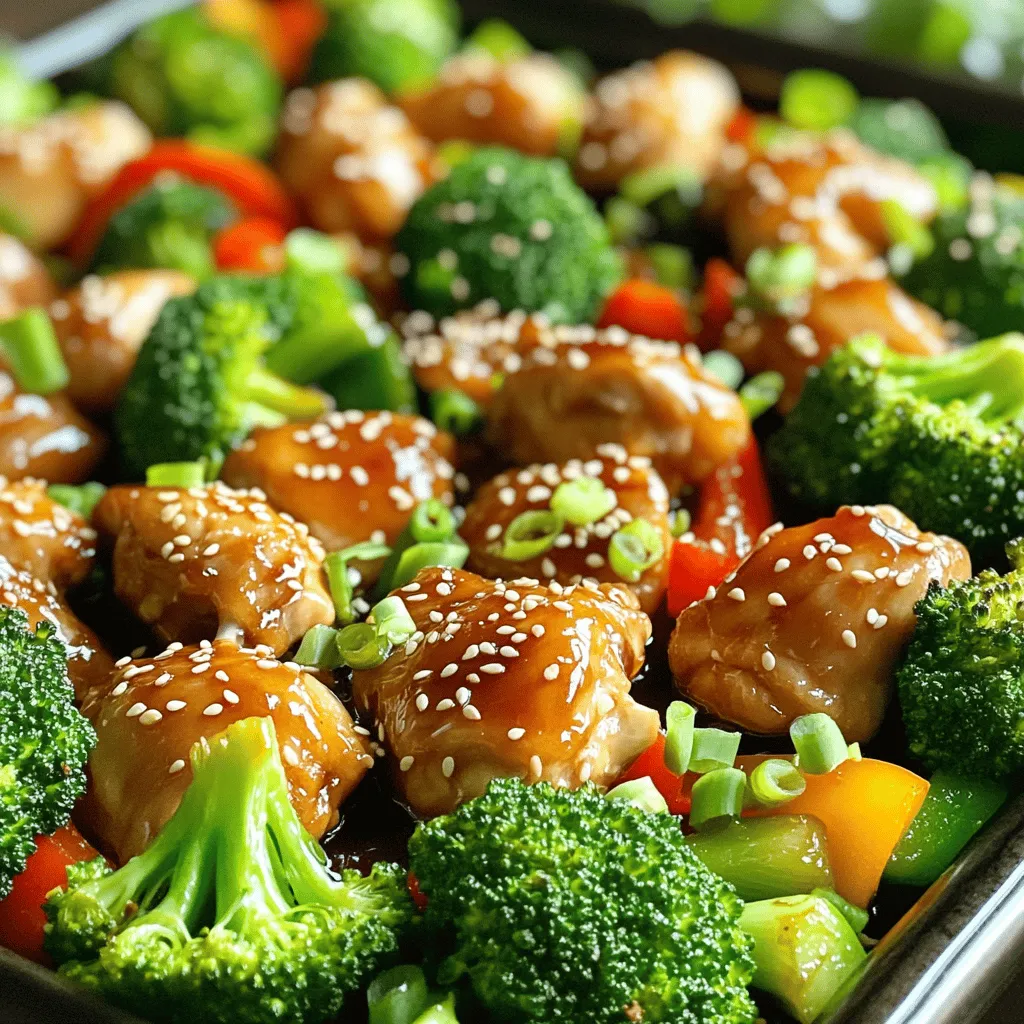 Sheet Pan Teriyaki Chicken Broccoli Tasty Dinner Dish