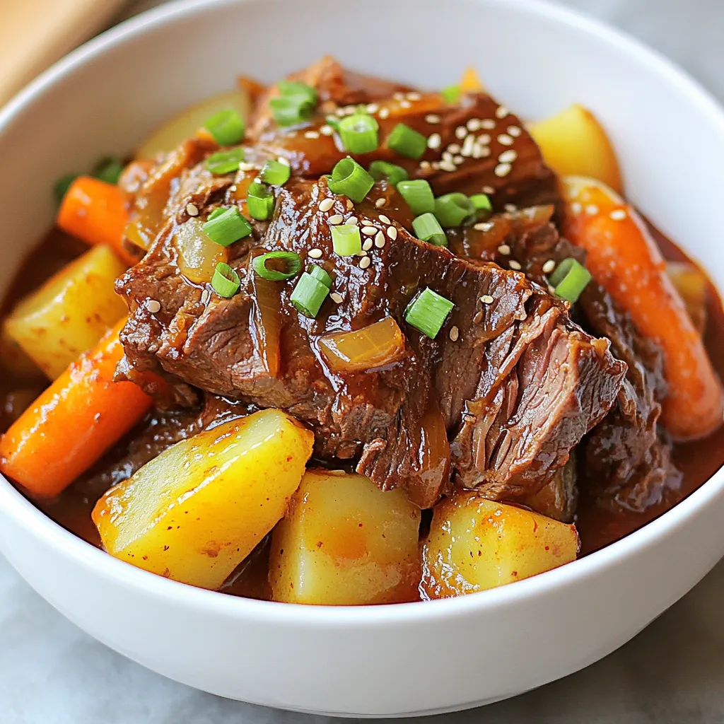 Korean Style Pot Roast Flavorful Comfort Food Dish