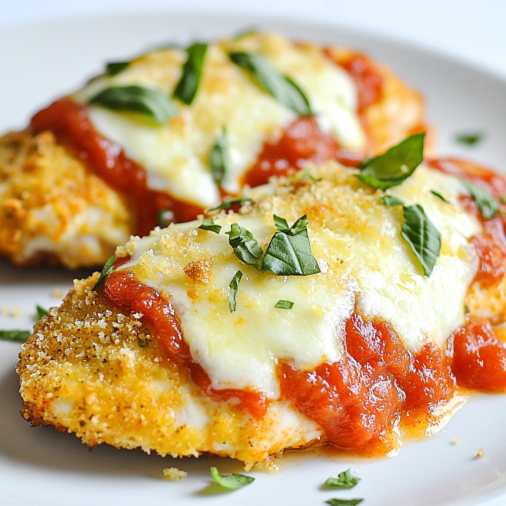 Baked Chicken Parmesan with Mozzarella Delight