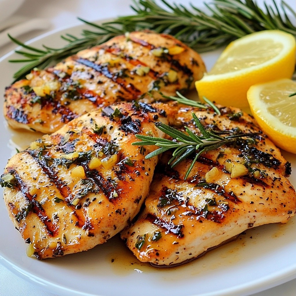 BBQ Grilled Chicken with Garlic Herb Marinade Delight