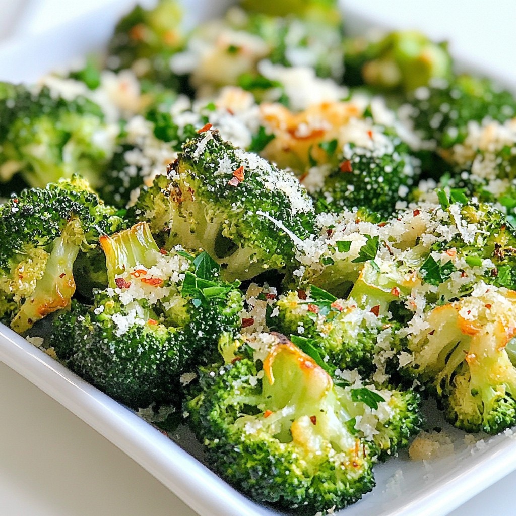 Garlic Parmesan Roasted Broccoli Simple and Tasty Dish