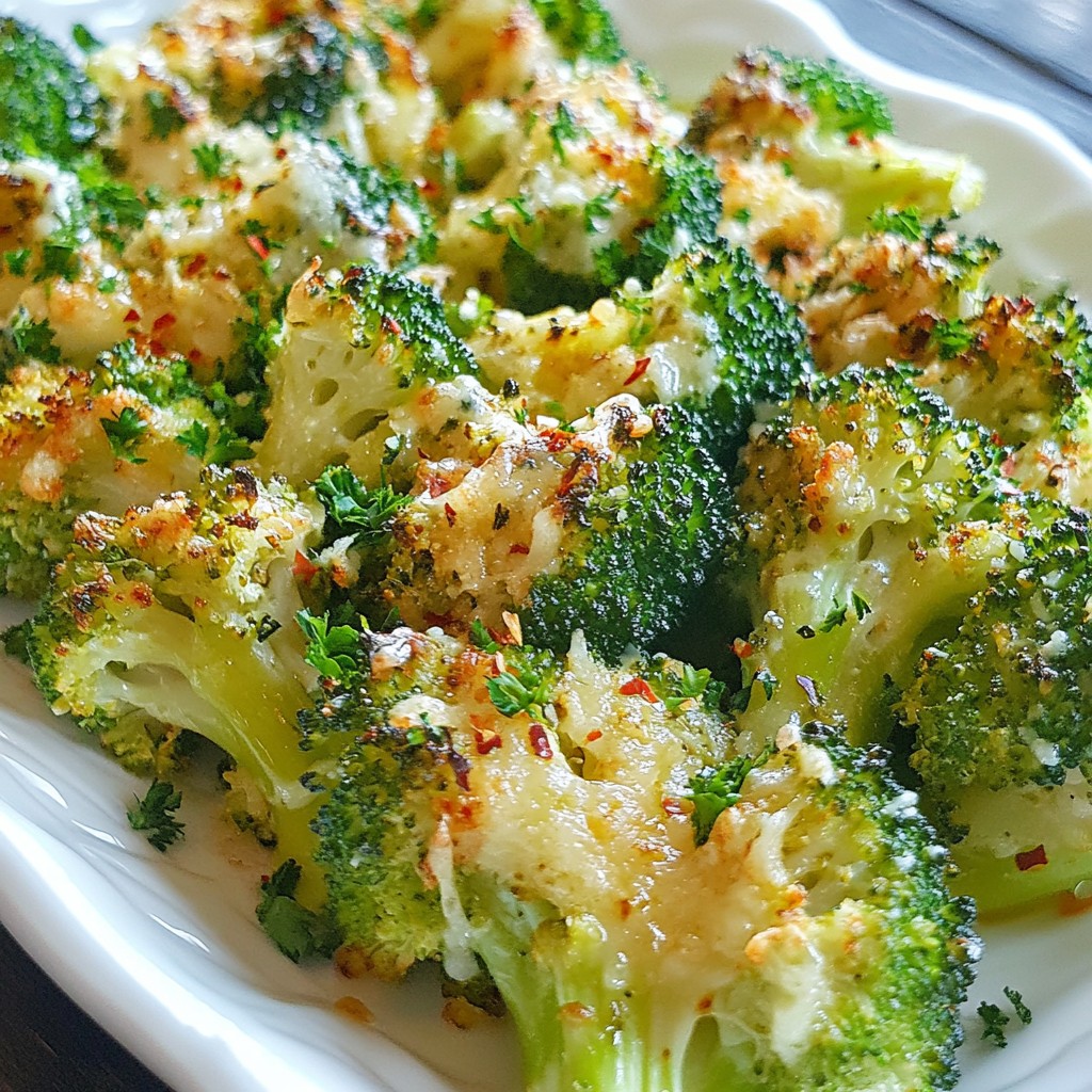 Garlic Parmesan Roasted Broccoli Tasty and Easy Meal