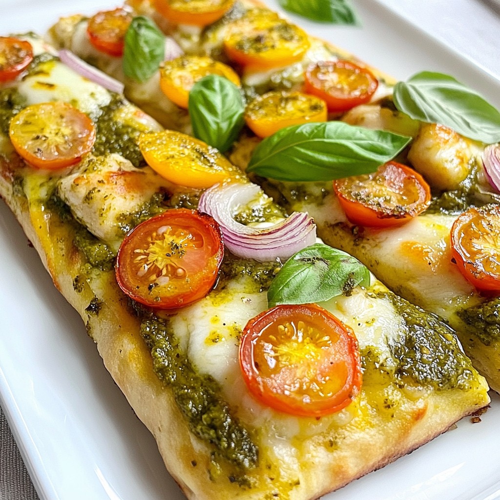 Pesto Chicken Flatbread Flavorful Easy Meal Idea