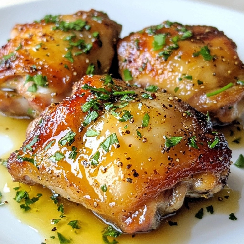 Crispy Honey Mustard Baked Chicken Thighs Delight
