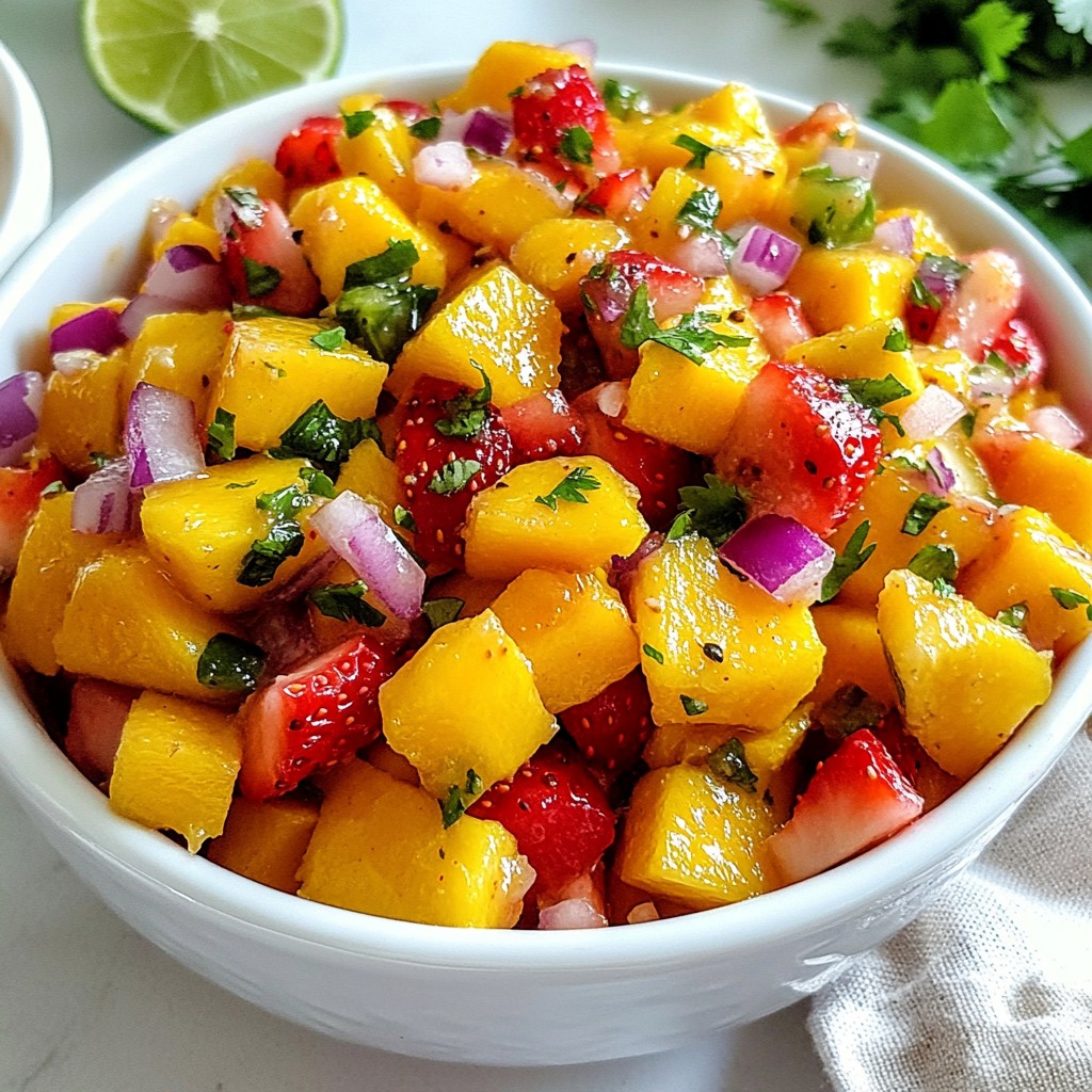 Mango Strawberry Salsa Fresh and Flavorful Recipe