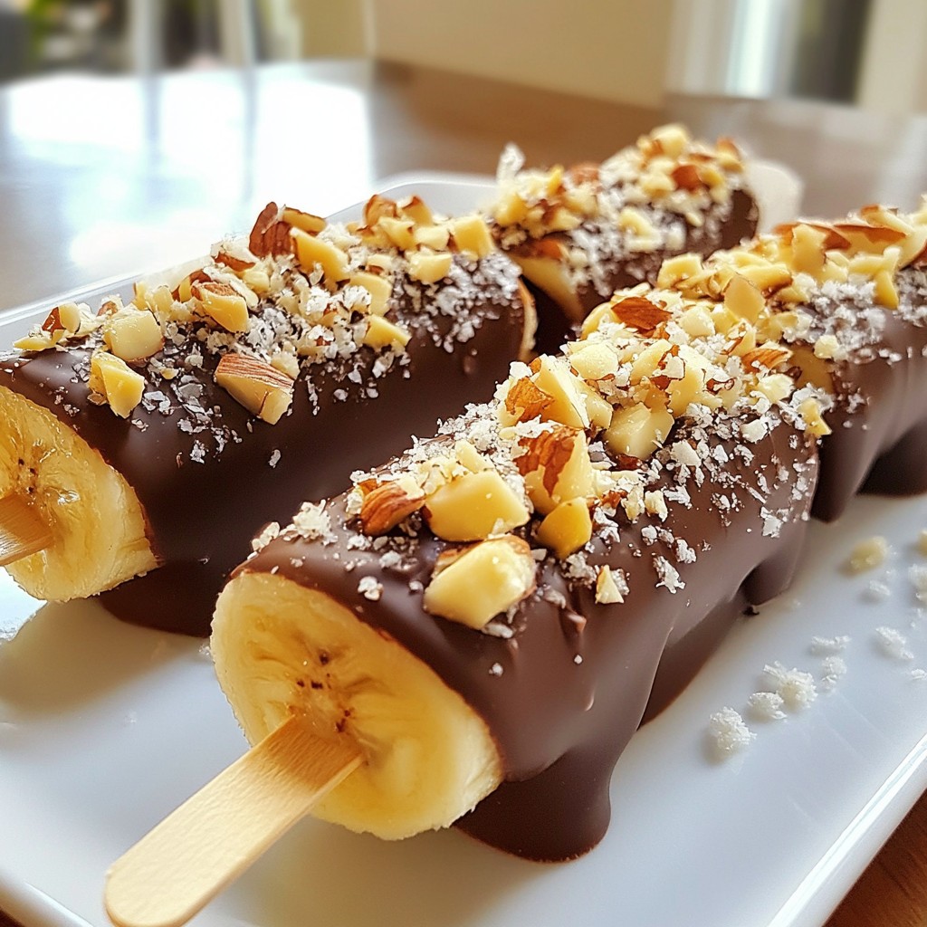 Chocolate Covered Banana Pops Simple and Fun Treat