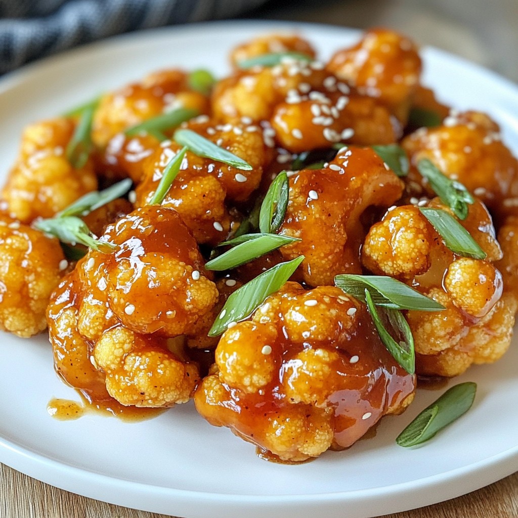 Crispy General Tso’s Cauliflower Easy Plant-Based Recipe