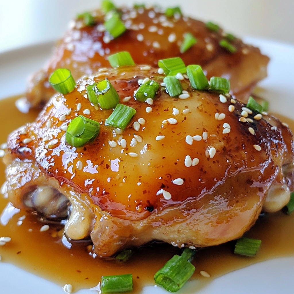 Honey Garlic Chicken Thighs Flavorful Weeknight Meal