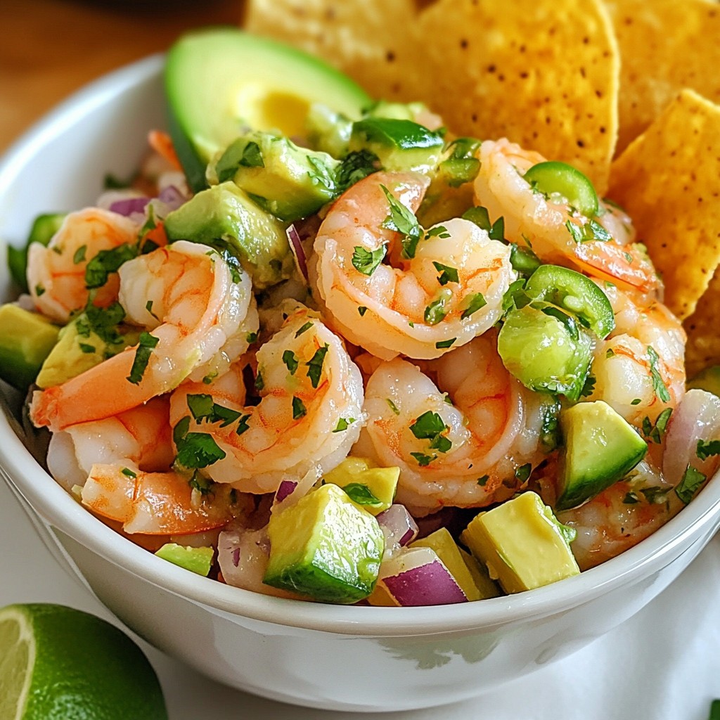 Shrimp & Avocado Ceviche Fresh and Flavorful Delight