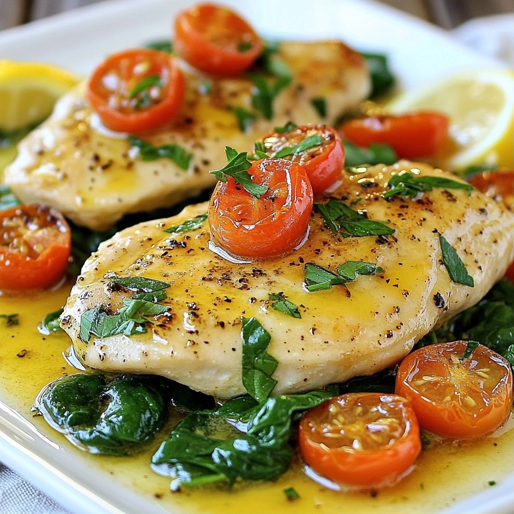 Savory One-Pan Garlic Butter Chicken with Spinach