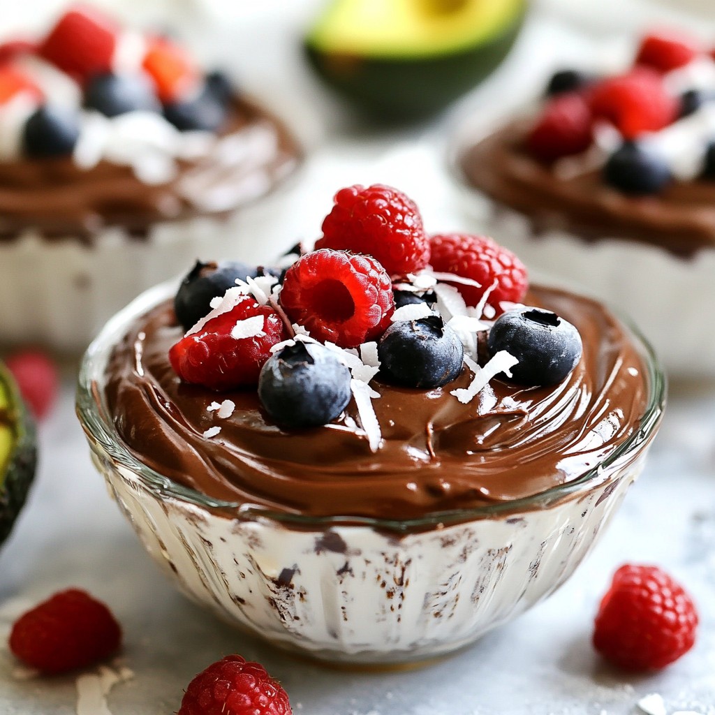 Avocado Chocolate Pudding Creamy Healthy Delight