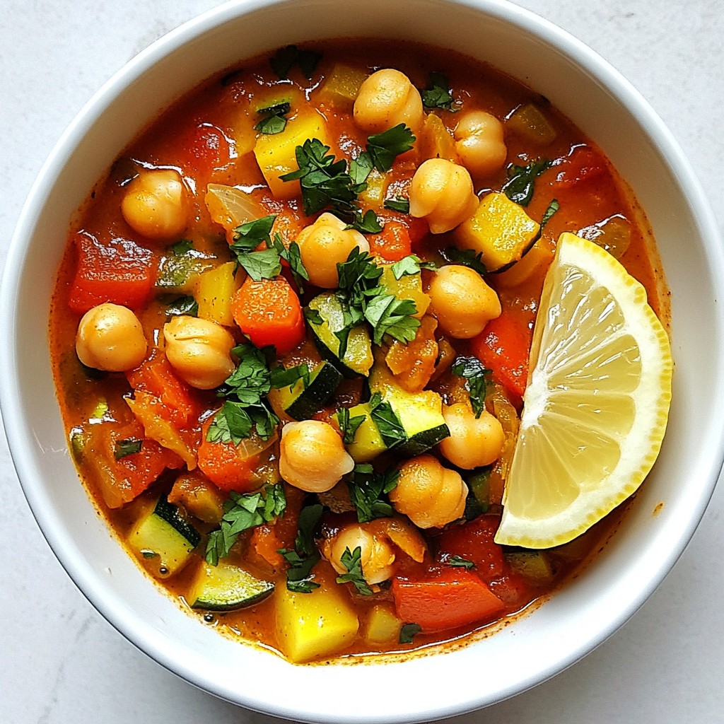 Moroccan Chickpea Stew Flavorful and Nutritious Dish