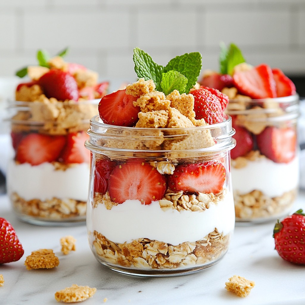 Strawberry Shortcake Overnight Oats Easy Breakfast Recipe