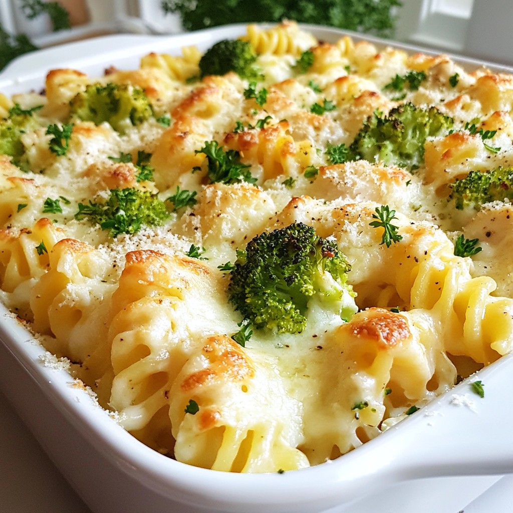Chicken Alfredo Bake Flavorful Comfort Food Dish