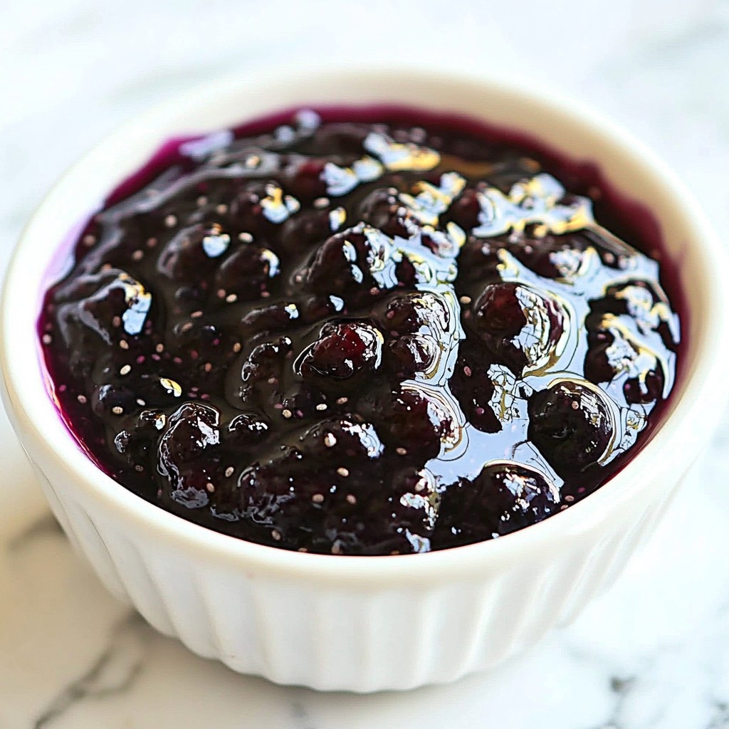 Blueberry Vanilla Chia Jam Tangy and Sweet Spread