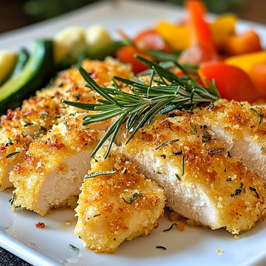 Crispy Baked Chicken Breast with Rosemary Delight