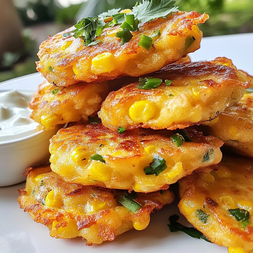 Sweet Corn Fritters Simple and Crunchy Delight