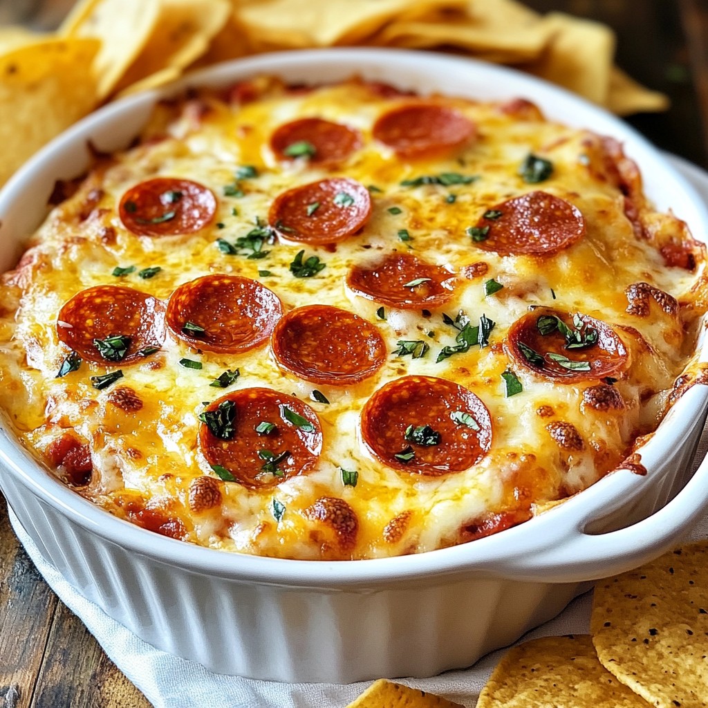 Cheesy Pepperoni Pizza Dip Tasty Game Day Snack