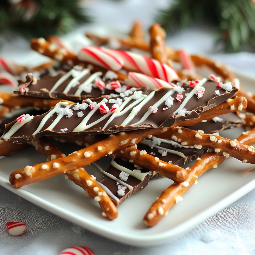 Chocolate Covered Pretzel Bark Sweet Treat Delight