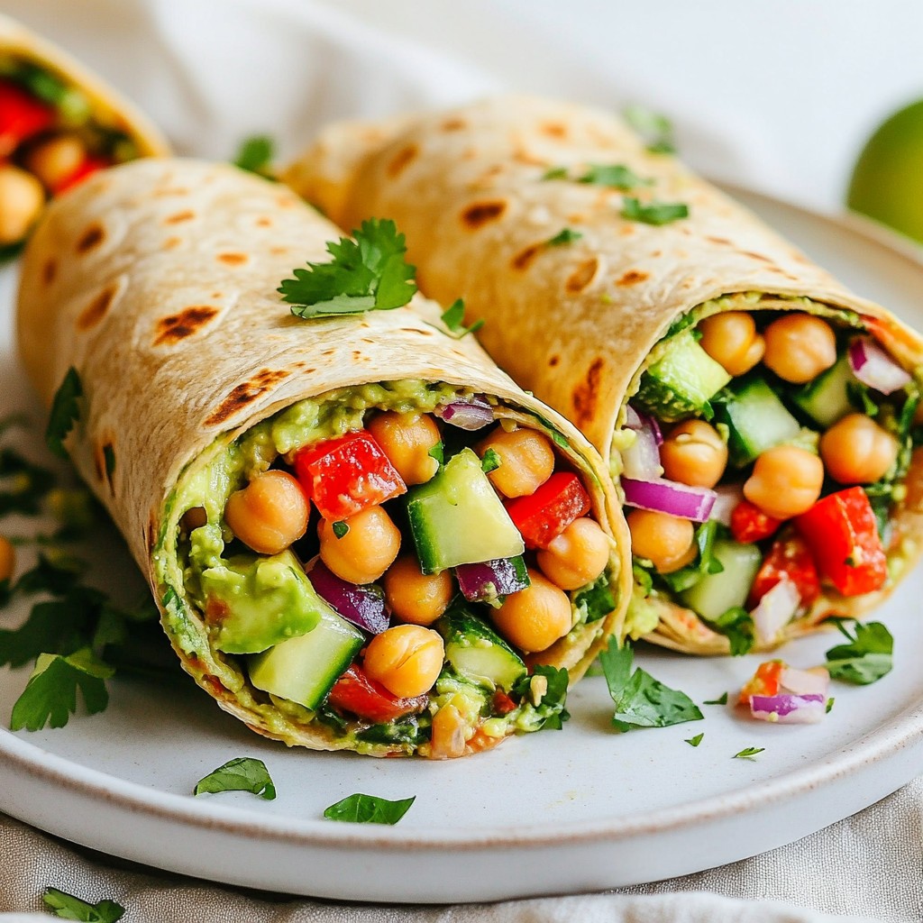 Chili Lime Chickpea Salad Wraps Fresh and Zesty Dish