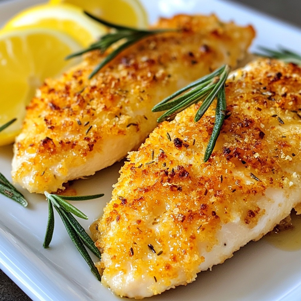 Crispy Baked Chicken Breast with Rosemary Delight