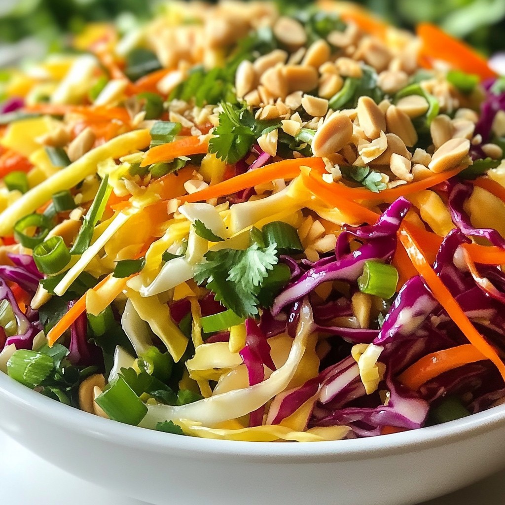 Crunchy Asian Slaw Crisp and Colorful Salad Recipe