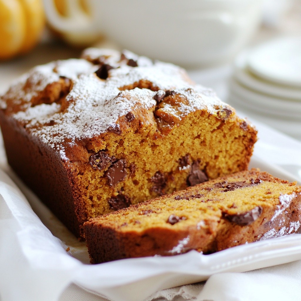 Chocolate Chunk Pumpkin Bread Tasty and Easy Recipe