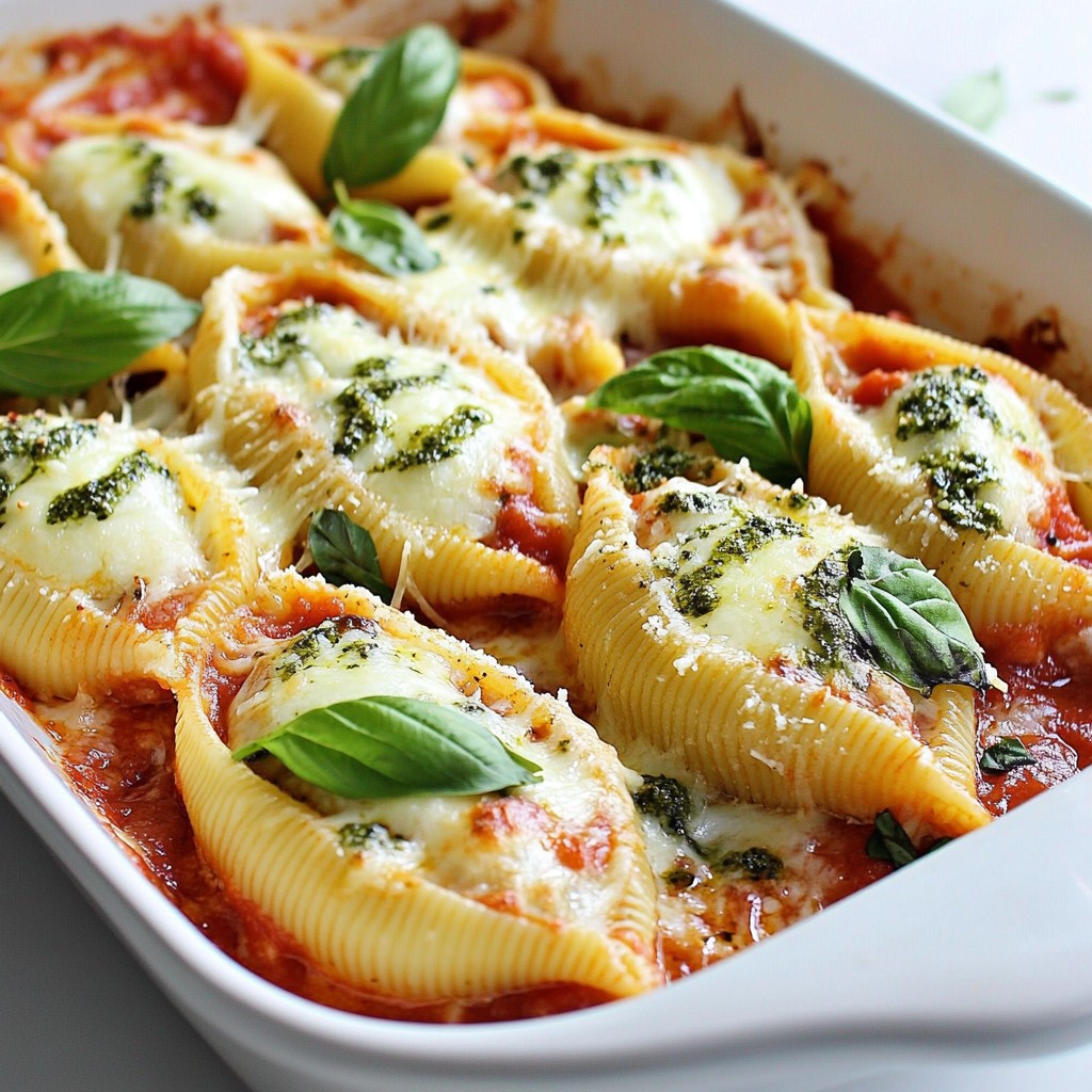 Pesto Ricotta Stuffed Shells Flavorful and Simple Dish
