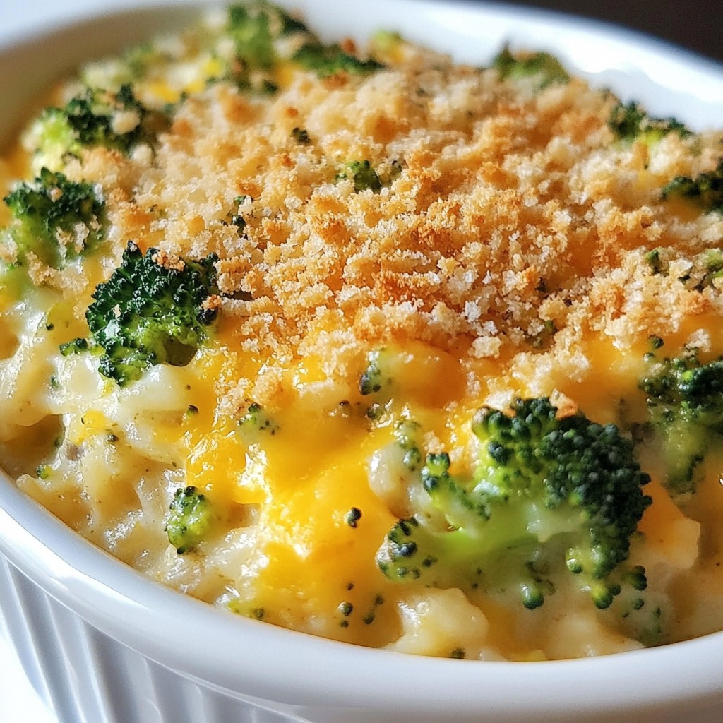 Cheesy Broccoli Rice Casserole Easy and Flavorful Dish