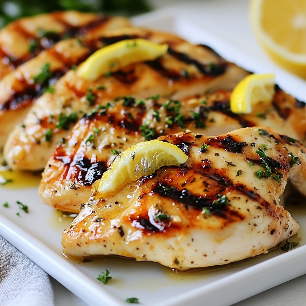 Grilled Chicken with Lemon Herb Marinade Delight