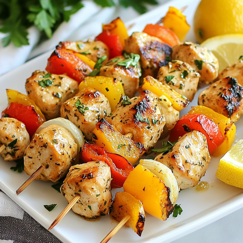 Lemon Herb Chicken Kabobs Flavorful and Easy Recipe