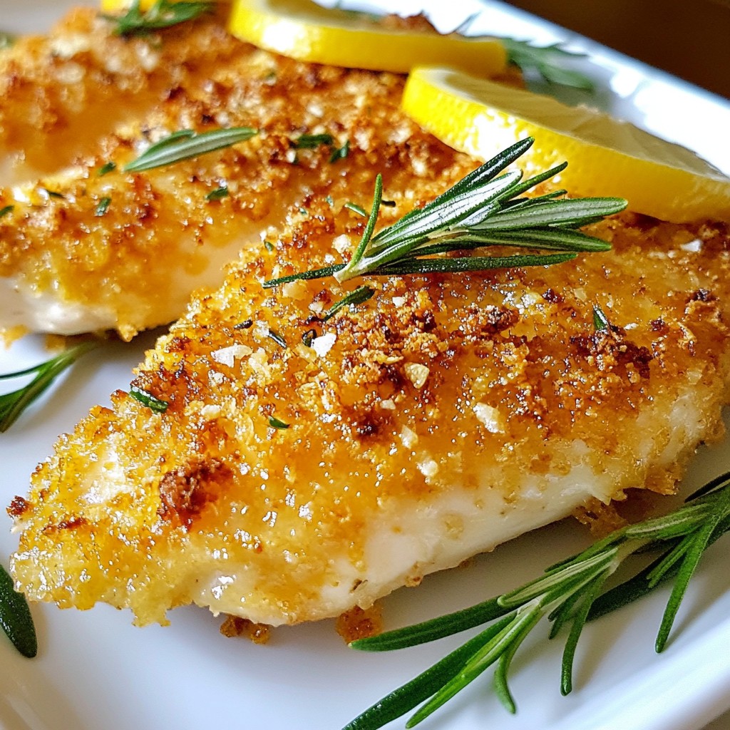 Crispy Baked Chicken Breast with Rosemary Delight