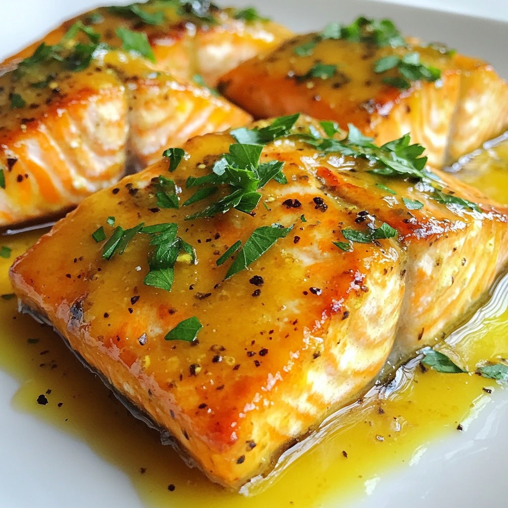Honey Mustard Glazed Salmon Healthy and Tasty Option