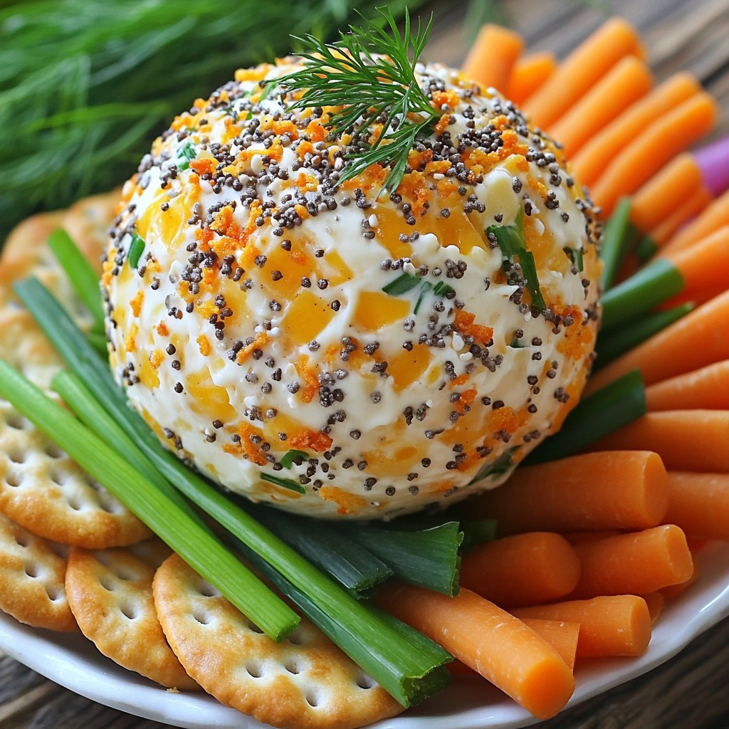 Everything Bagel Cheese Ball Flavorful Party Appetizer