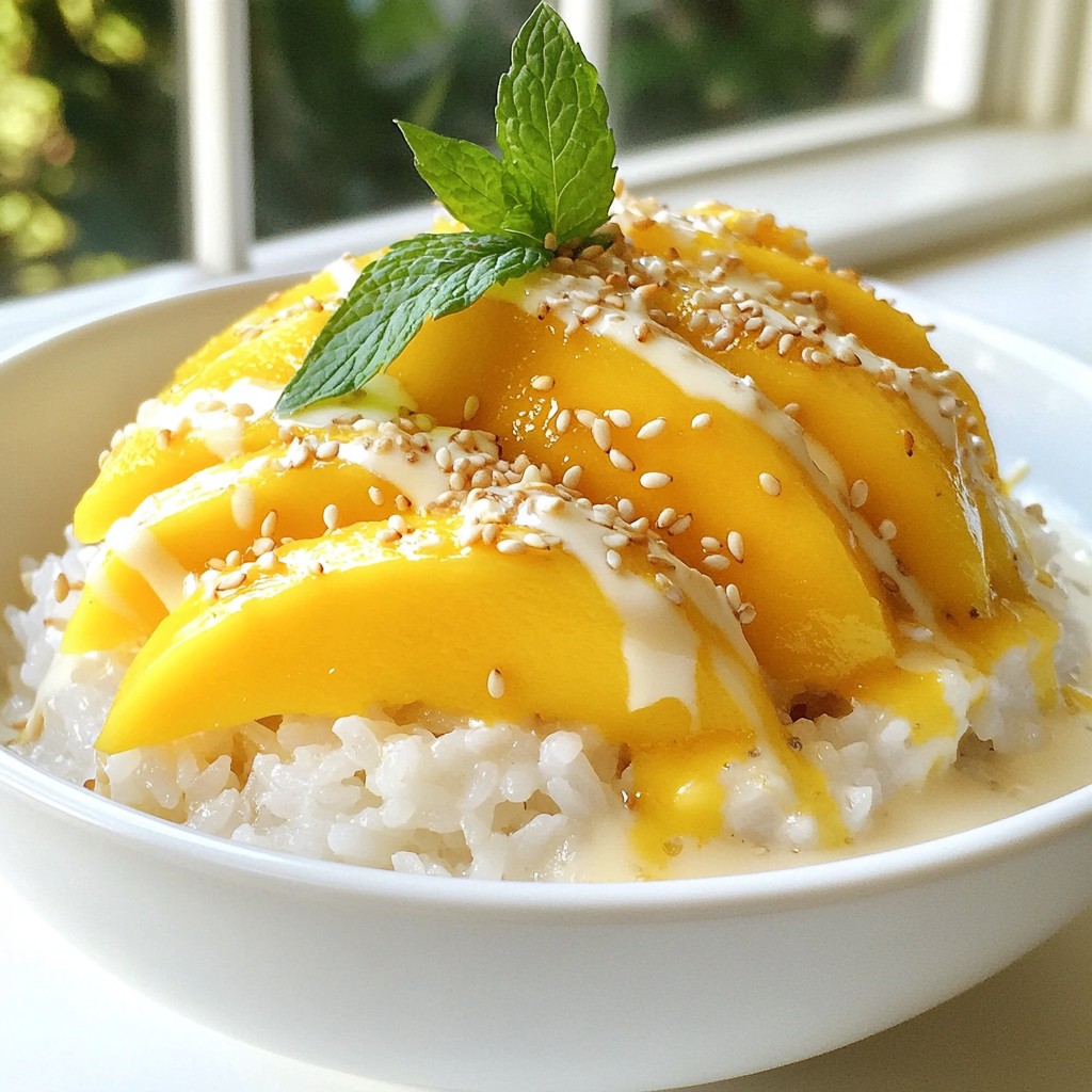 Thai Mango Sticky Rice Simple and Tasty Dessert