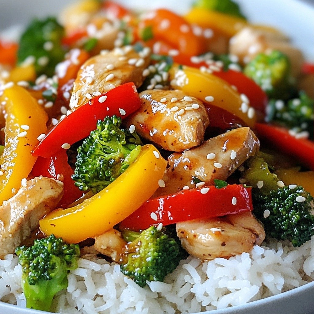 Quick Chicken Stir-Fry with Sesame Ginger Sauce Delight