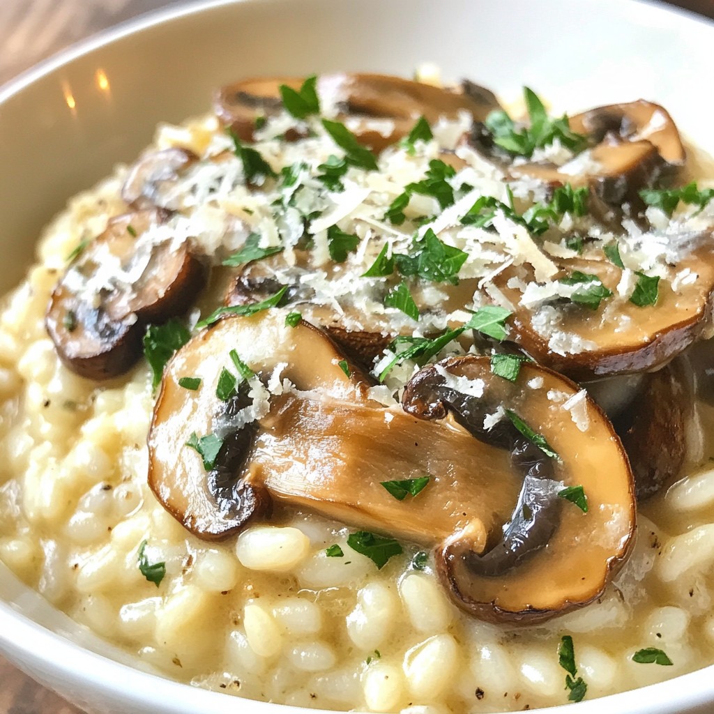 Creamy Mushroom Risotto Flavorful and Simple Recipe