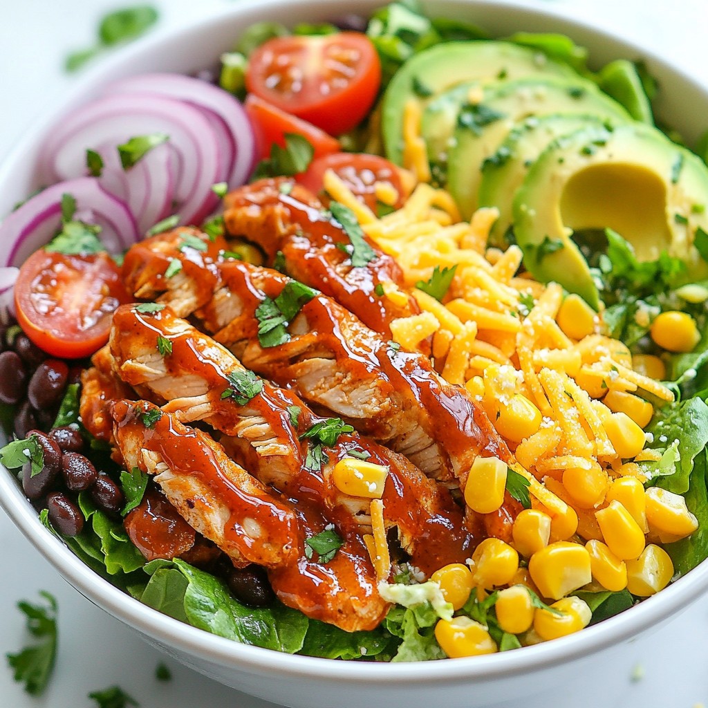 BBQ Ranch Chicken Salad Tasty Meal for Any Occasion