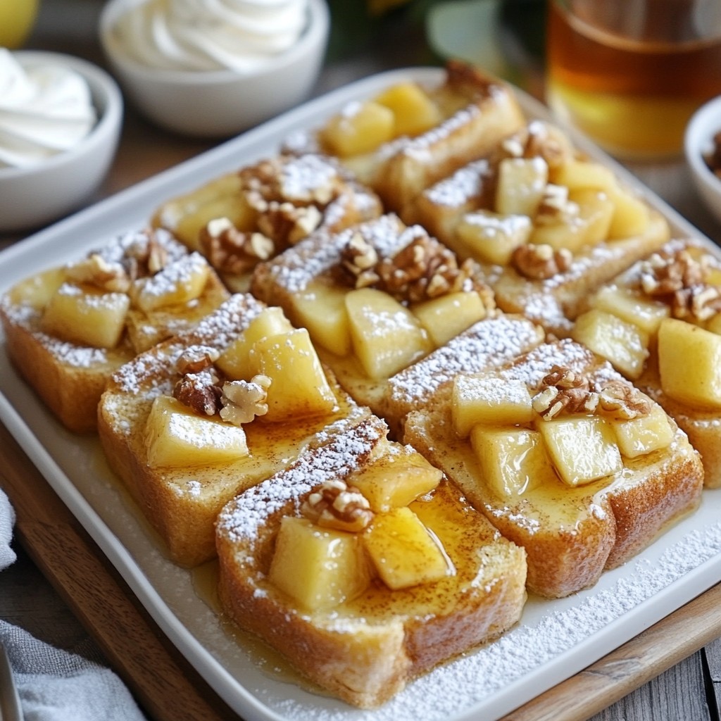 Overnight Cinnamon Apple French Toast Delight Recipe