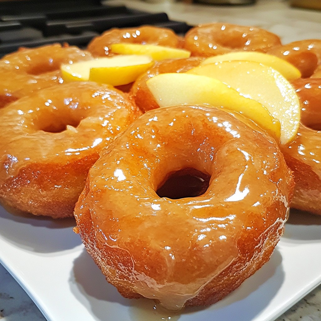 Maple Glazed Apple Donuts Irresistible Sweet Treat