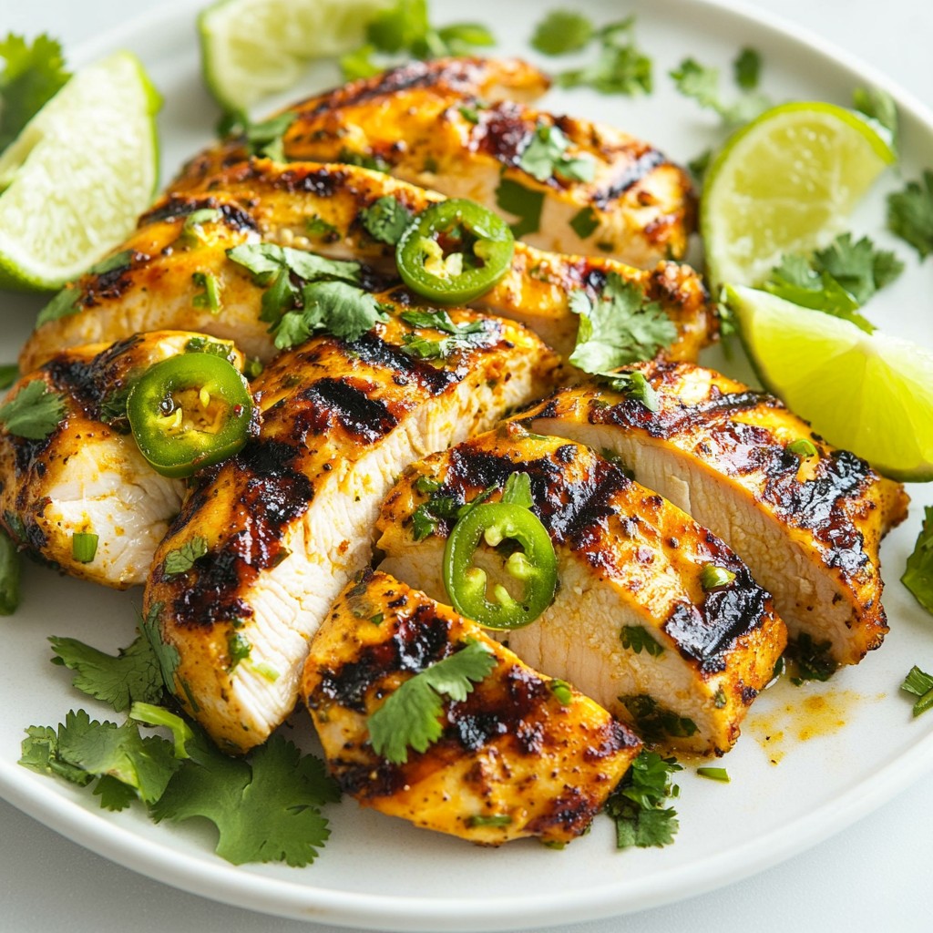 Jalapeño Lime Grilled Chicken Tasty Summer Meal