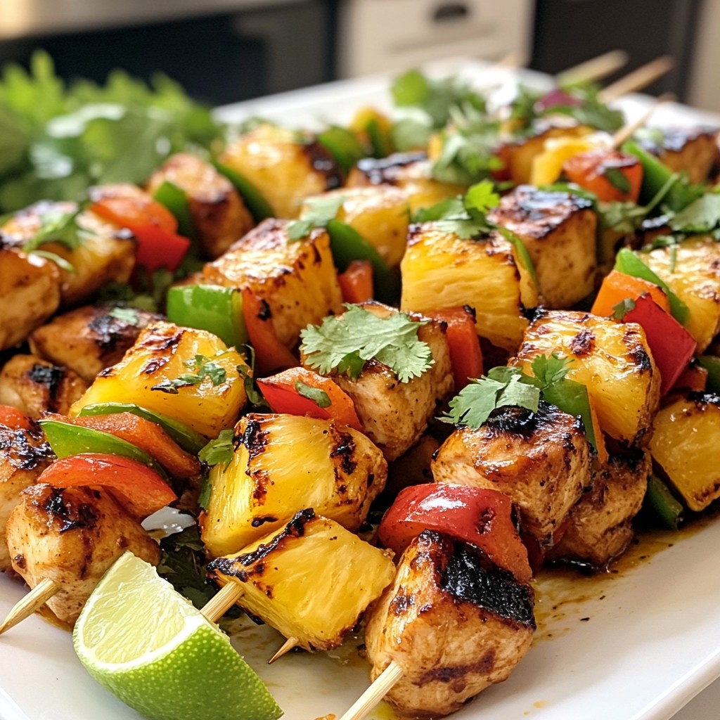 Spicy Pineapple Chicken Skewers Flavorful and Easy Recipe