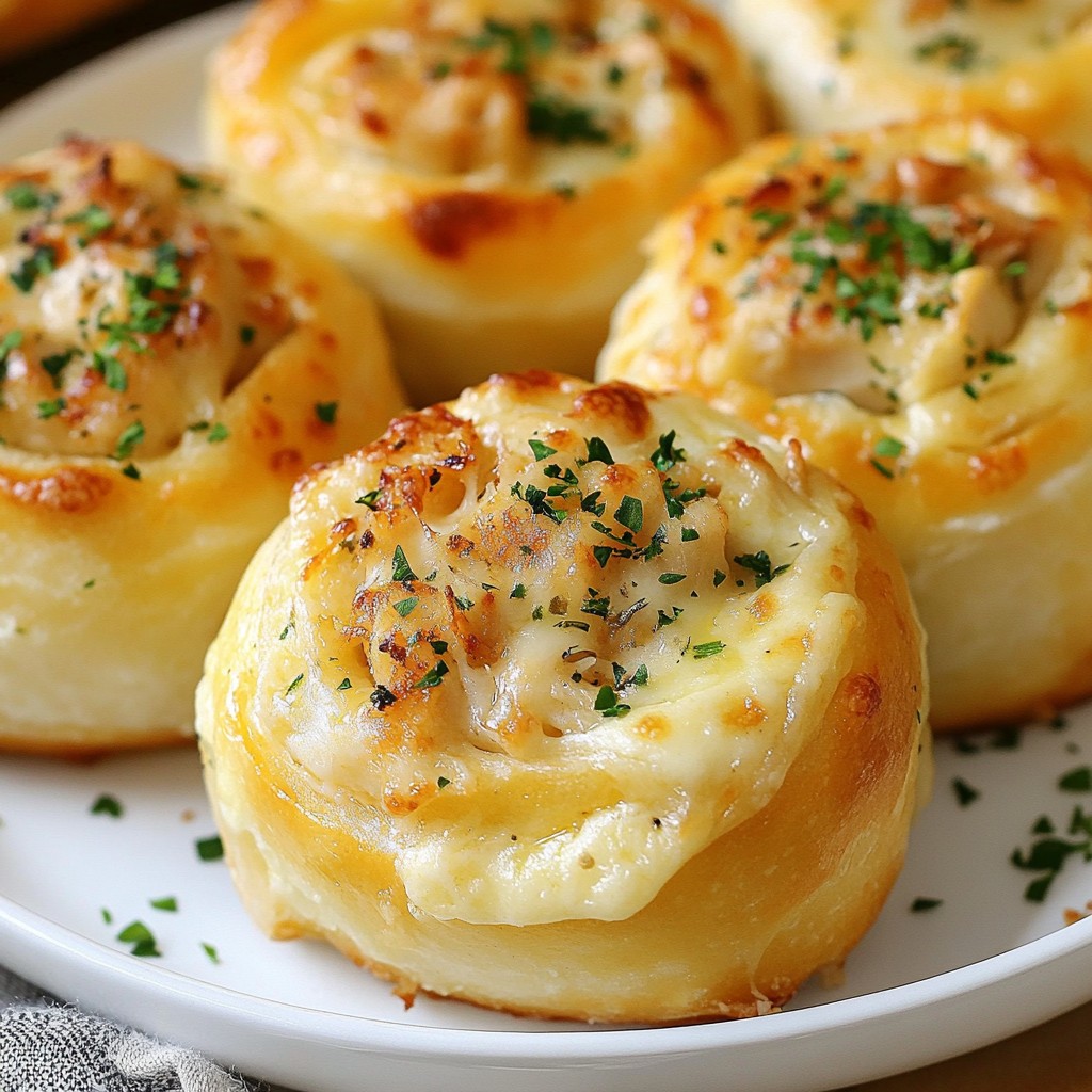Chicken Alfredo Pizza Rolls Simple and Tasty Snack