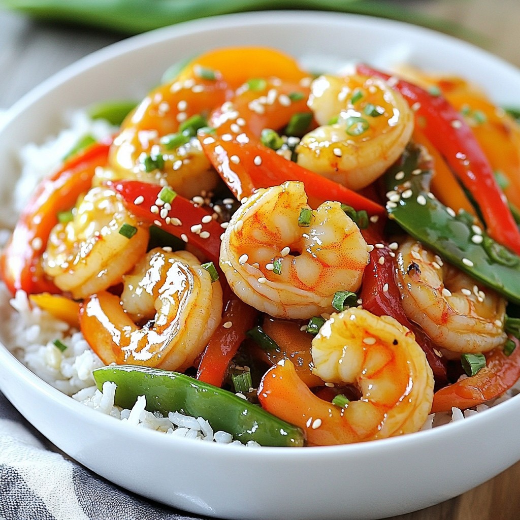 Honey Garlic Shrimp Stir-Fry Quick and Flavorful Dish