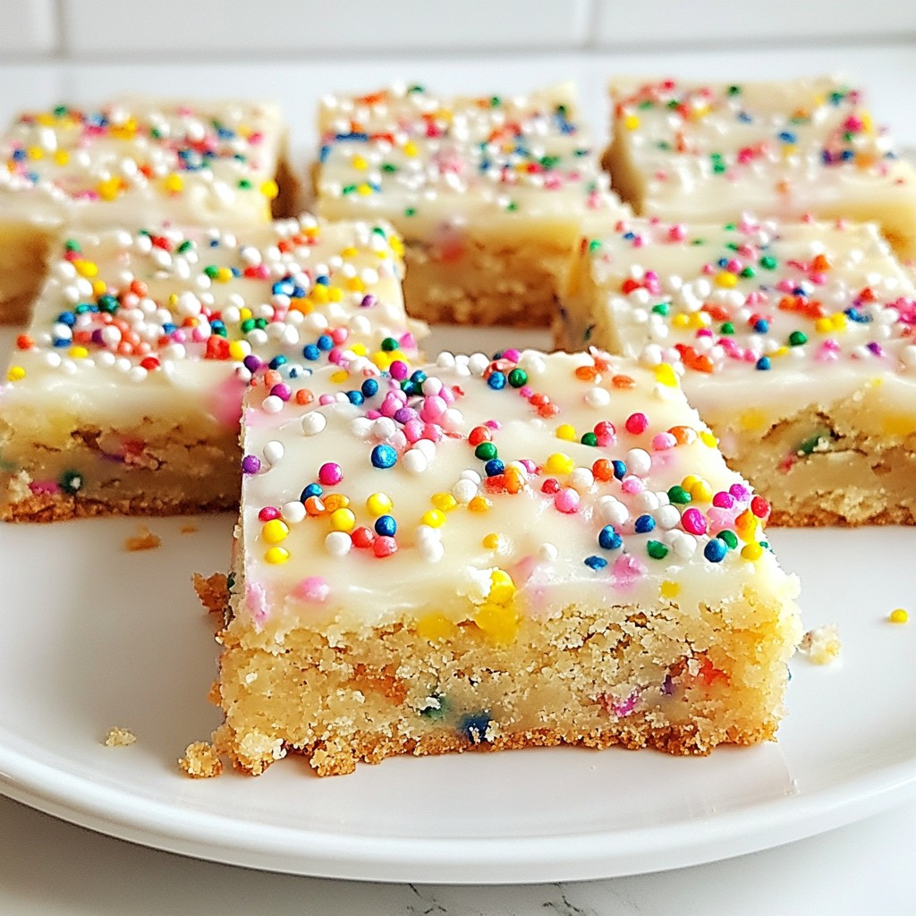 Funfetti Sugar Cookie Bars Delightful and Easy Recipe